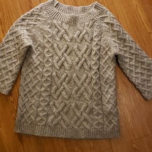 Womens cable knit sweater.